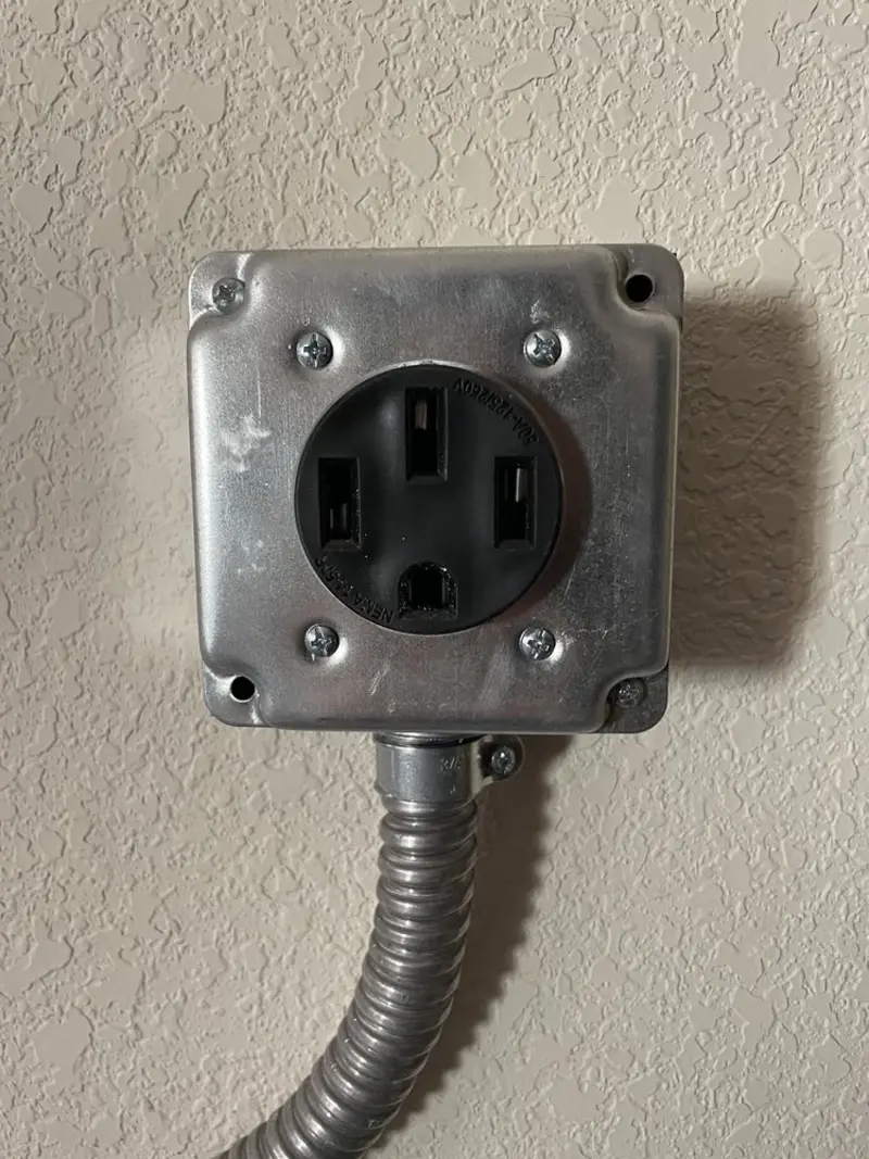 NEMA 14-50 outlet installed for Smart Home Electrical in Magnolia